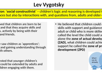 CPLD Vygotsky - Powerpoint and supporting worksheet