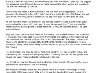 Fantasy story comprehension/reading vipers questions