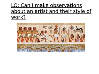 Egyptian Art lesson