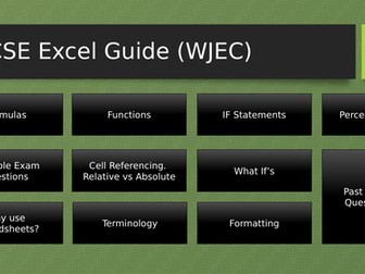 WJEC ICT Spreadsheet Guide GCSE