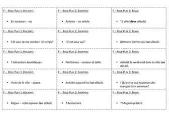 GCSE AQA 2019 Role-Play Mini Flashcards Independent Revision