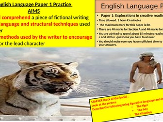 English Language Paper 1 Lessons (GCSE)
