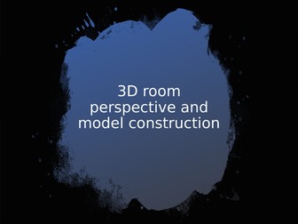 3d room prespective and model construction presentation