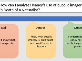 Death of a Naturalist - Heaney (2 Lessons - Eduqas Anthology)