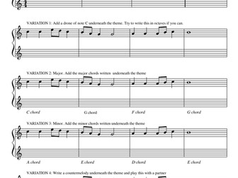 Theme and Variations technique practice