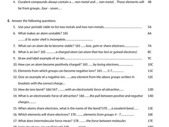 aqa gcse chemical bonding key concepts quiz