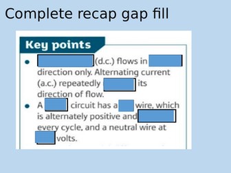 P5.2 Cables and plugs AQA 9-1