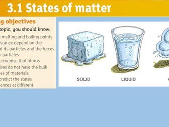 C3.1 States of matter AQA 9-1