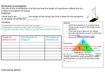 Pendulum Investigation