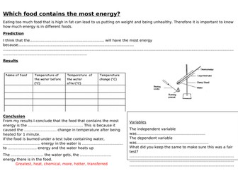 energy in food low ability
