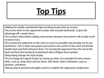 Practical Badminton Aid