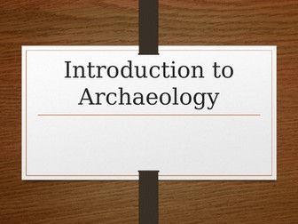 Introduction to Archaeology