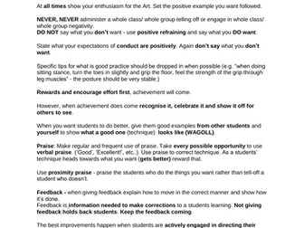 Coaching Martial Arts (Taekwon-Do)