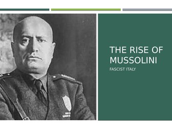 Rise of Mussolini