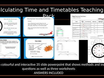 The Ultimate Lesson Pack: Timetables And Time Calculations Demystified