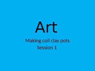art - making coil pots