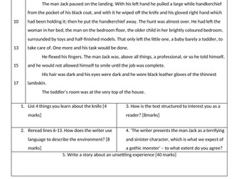 AQA Language Paper One: The Graveyard Book