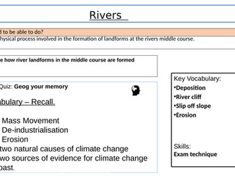 Examine exam practice - Meanders / Ox Bow lakes