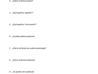 Scooby-Doo Comprehension