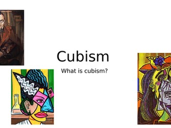 Cubism and Roll a Picasso lesson