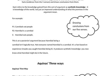 Eduqas Philosophy Revision booklet (theme 1) A,B,C