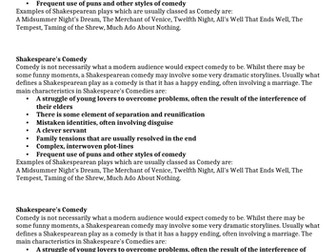 Twelfth Night- Scheme of work