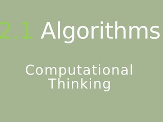 Computational Thinking