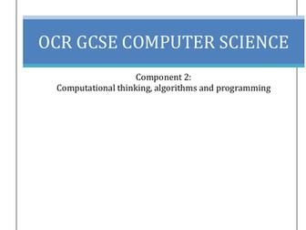 OCR GCSE Computer Science : Component 2