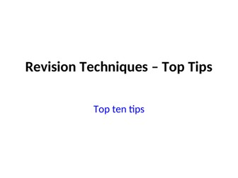 Assembly - revision techniques
