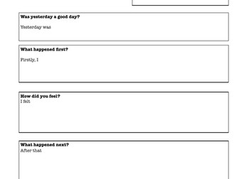 Y6 HOLES DIARY WRITING PLANNING DIFFERENTIATED