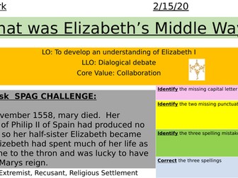 Elizabeth's Middle Way