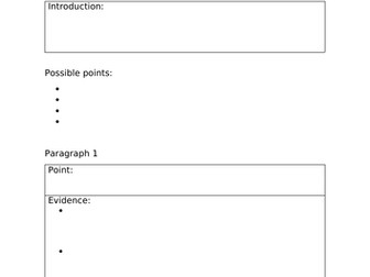 A level MFL Essay Plan