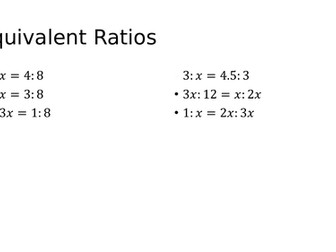 Quadratic Equations and ratio
