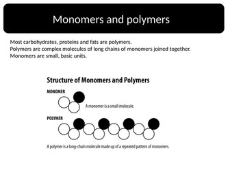 BIOLOGICAL MOLECULES REVISION  A LEVEL