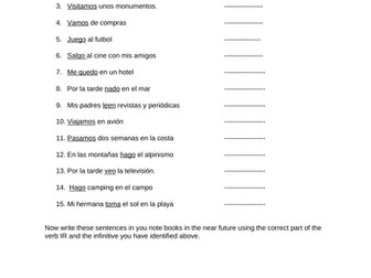 Mis vacaciones (near future)