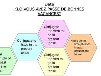 les vacances 3 tenses