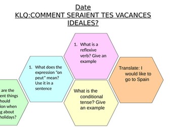 les vacances ideales/de reve