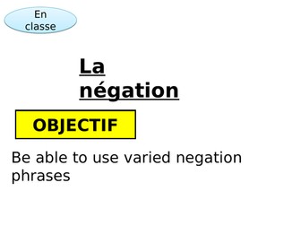 negation phrases in French