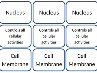 Cell Structure - Snap! Cards