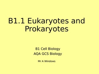 B1 Cell Biology - AQA GCSE biology (9-1)