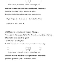 Grammar 5-a-day Questions - Year 6 - SATs Revision