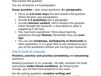 Edexcel Macbeth, LOTF's and language revision of Feb half term