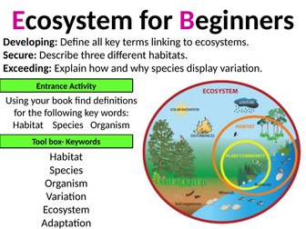Exploring Science 7D Ecosystems