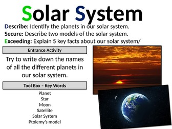 Exploring Science 8L Earth and Space