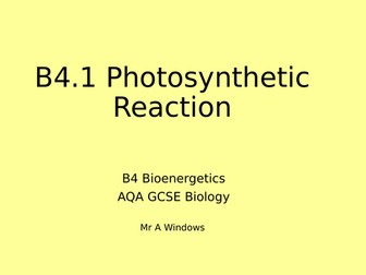 B4 Bioenergetics - AQA GCSE Biology (9-1)