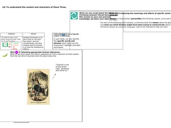 A Christmas Carol: Stave III Worksheet Ghost of Christmas Present