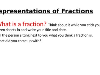 Representing Fractions