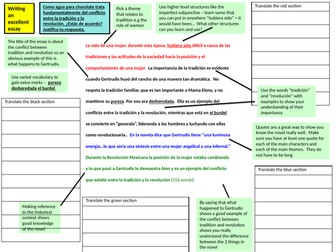 A'level Spanish Essay - Como agua para chocolate