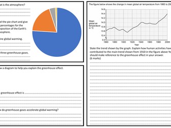 KS3 Global Warming Worksheet