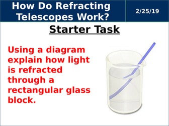 AQA A Level Physics Astrophysics Lesson 1 Refracting Telescopes